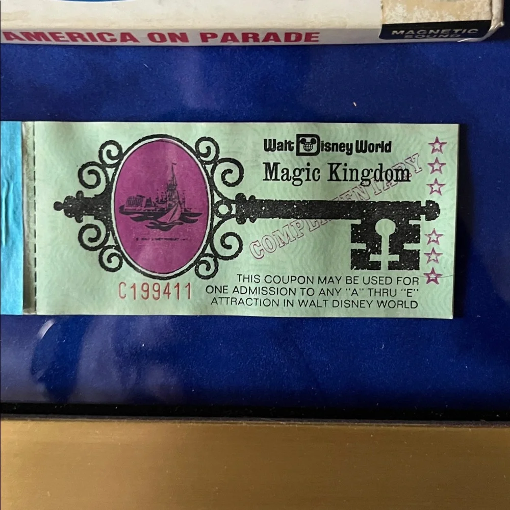 Disney World America on Parade Vintage Super 8 Movie 1975 Ticket 4th of July